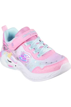 Sneakers con Luci Rosa da Bimbi Skechers Unicorn Dreams-Wishful Magic