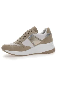 Sneakers con Zeppa Beige Mio Tempo 20205
