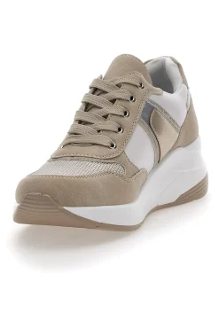 Sneakers con Zeppa Beige Mio Tempo 20205