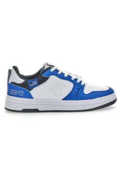 Sneakers Cotton Belt Funky Pop Bianche e Blu