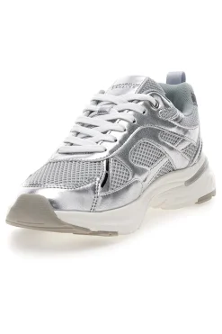 Sneakers da donna argento con inserti mesh Pittarello Capsule 8W25911