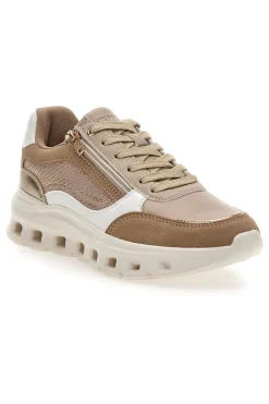 Sneakers da donna beige con inserti a contrasto Pittarello 8W25309