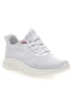 Sneakers da donna bianco in tessuto traspirante Mio tempo TF2593