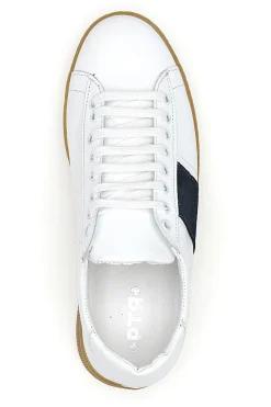 Sneakers da uomo bianco in pelle con suola gum Ptr 3000