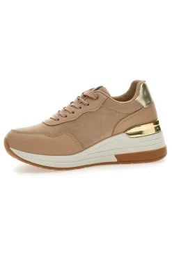 Sneakers Flatform Beige con Dettagli Dorati Laura Biagiotti 8923