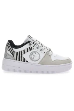 Sneakers Flatform Soprani Alex Bianche Animalier