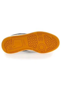 Sneakers Gialle e Nere con lacci Puma Rebound V6 Lo Jr