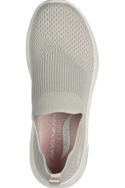 Sneakers Grigia Slip On da Donna Skechers Go Walk Arch Fit 2.0
