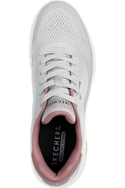 Sneakers Grigie Con Bolla ad Aria Skechers Uno Flex Spring On Air