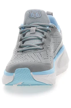 Sneakers grigie con dettagli azzurri ROUTE 66 RO51038D