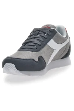 Sneakers Grigie con Fregio Bianco Diadora Simple Run