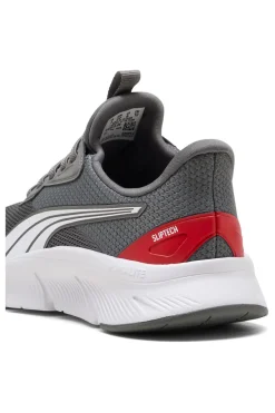 Sneakers grigie e bianche slip on in mesh Puma Flexfocus Lite SLIPTECH Jr