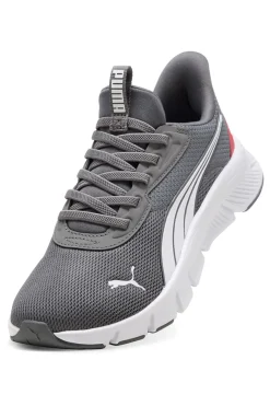 Sneakers grigie e bianche slip on in mesh Puma Flexfocus Lite SLIPTECH Jr