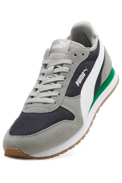 Sneakers grigie e navy in mesh con dettagli scamosciati Puma ST Miler