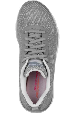 Sneakers grigie in mesh con memory foam Skechers Fashion fit bold boundaries