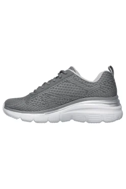 Sneakers grigie in mesh con memory foam Skechers Fashion fit bold boundaries