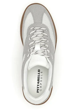 Sneakers grigie in pelle e mesh traspirante Pittarello Capsule BT261049002