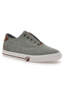 Sneakers Grigie in Tela senza Lacci Goodyear 41033