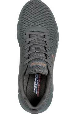 Sneakers grigie in tessuto knit con Memory Foam Skechers Bobs B Flex Chill Edge