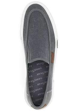 Sneakers Grigie Slip-On In Tela Goodyear 41037