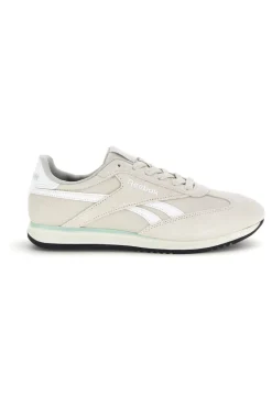 Sneakers grigio con inserti suede e suola nera Reebok World 70