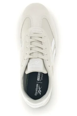 Sneakers grigio con inserti suede e suola nera Reebok World 70
