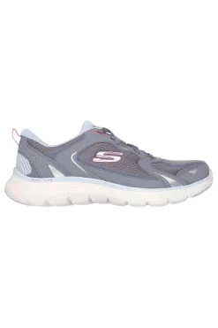 Sneakers grigio polvere in mesh con memory foam Skechers Flex Appeal 5.0 Retro Rush