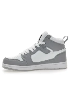 Sneakers grigio/bianco mid casual Leone W075S9