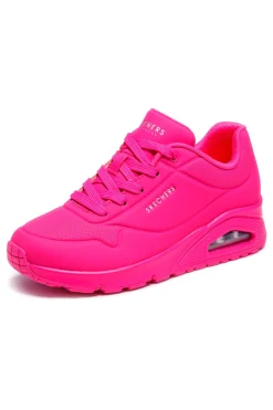 Sneakers hot pink con memory foam Skechers Uno Night Shades