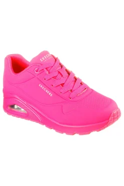 Sneakers hot pink con memory foam Skechers Uno Night Shades