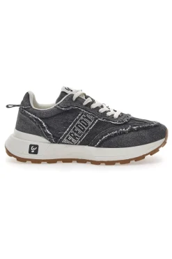 Sneakers in Denim Nere Freddy 7604