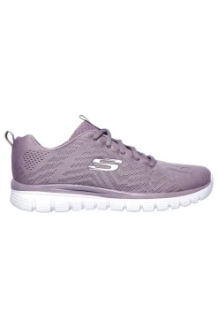 Sneakers lavanda in mesh con Memory Foam Skechers Graceful Get Connected R-Sport