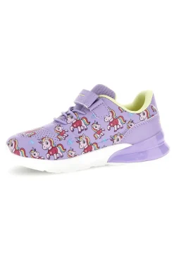 Sneakers lilla con fantasia stampata e strappo Champion U Ps Low Cut