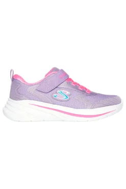 Sneakers lilla con glitter e strappo Skechers Wave 92