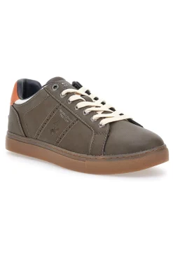 Sneakers marroni con dettagli arancio Beverly Hills Polo BHM525120