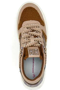 Sneakers Marroni Con Flatform Soprani Brescia