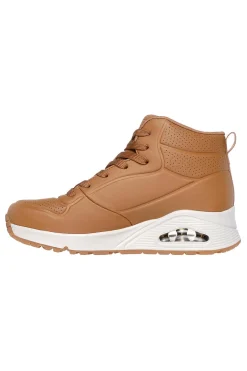 Sneakers Marroni Mid-Cut Skechers Uno Stand High