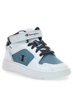 Sneakers mid bianche e blu con strappo Champion RD18 2 MID B PS