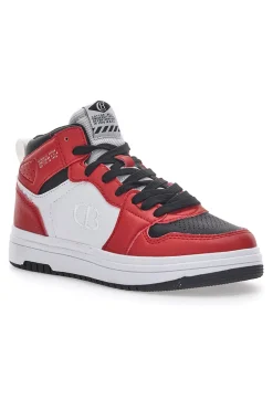 Sneakers Mid Cut Rosse Cotton Belt Kobe Tumble