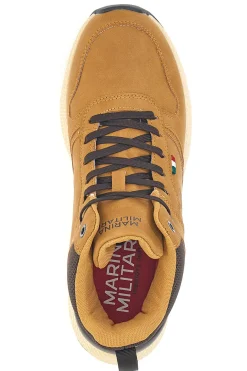 Sneakers mid ocra con suola running Marina militare MM2310