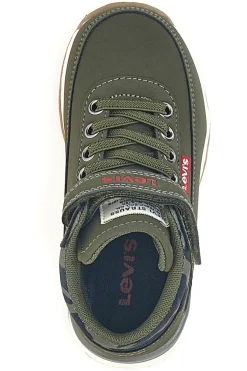 Sneakers mid verdi con dettagli camouflage Levi's Ascot Mini