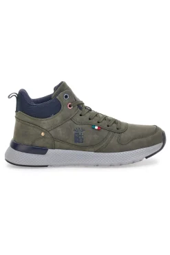 Sneakers mid verdi con suola running Marina militare MM2310