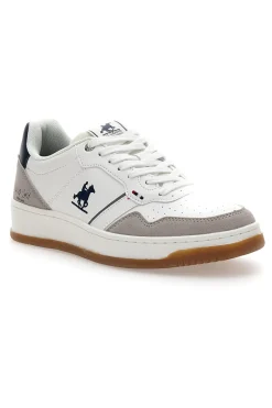 Sneakers Mid-Cut Bianche Con Strappo U.S. Grand Polo GPM424215J