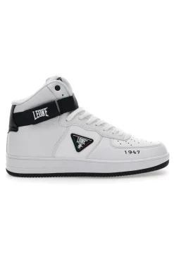 Sneakers Mid-Cut Bianche e Nere Leone 47