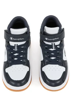 Sneakers Mid-Cut Bianche e Nere Champion Rd18 2 Mid B Gs