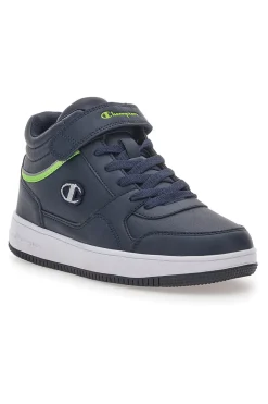 Sneakers Mid-Cut Blu Champion Rebound Mid B Gs