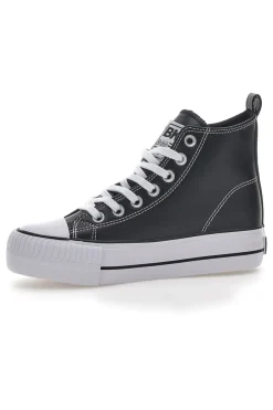 Sneakers Mid-Cut British Knights Kaya Platform Nere
