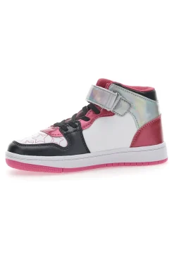 Sneakers Mid-Cut Charlotte 6705 Bianche e Rosa