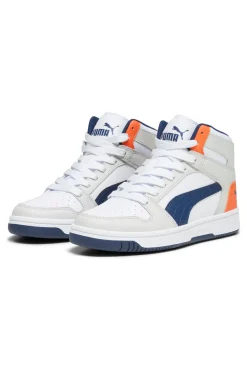 Sneakers Mid-Cut Puma Rebound Layup Sl Jr Bianche e Blu