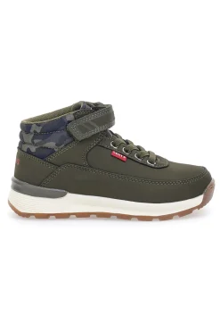 Sneakers mid-cut verdi con velcro LEVI'S ASCOT MINI